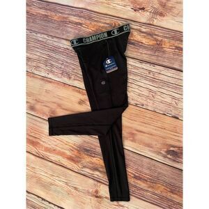 NWT Champion boys black athletic leggings Size medium
